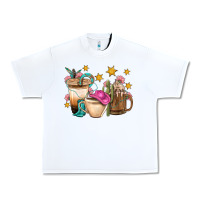White Western Cowgirl Coffee Cup Bbs Urban Heavy Tee - BundleAndBundleShop