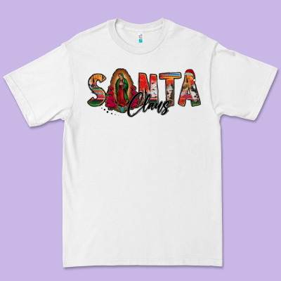 Santa Claus Lady Of Guadalupe Premium Tee Designed By Jasminsmagicworld