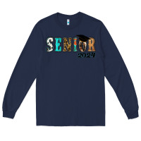 Navy western senior 2024 Long Sleeve Tee - RanaPortraitStore