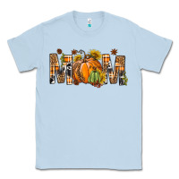 Dusty Blue Western Mom With Pumpkins Classic Tee - BundleAndBundleShop