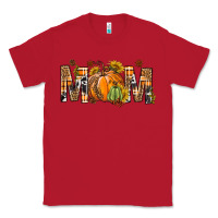 Red Western Mom With Pumpkins Classic Tee - BundleAndBundleShop