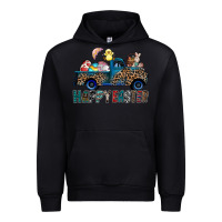 Black Happy Easter truck Urban Hoodie - CowhideDigitalArt