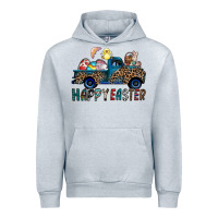 Heather Grey Happy Easter truck Urban Hoodie - CowhideDigitalArt