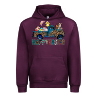 Mauve Wine Happy Easter truck Urban Hoodie - CowhideDigitalArt