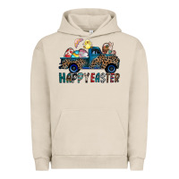 Pigment French Oak Happy Easter truck Urban Hoodie - CowhideDigitalArt
