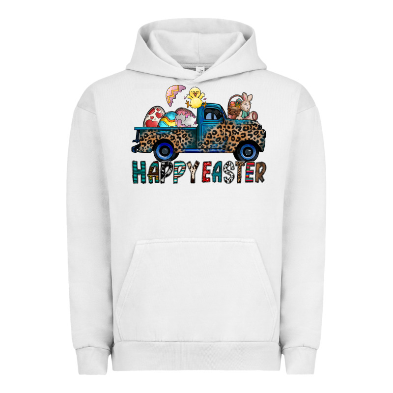 Happy Easter Truck Urban Hoodie by CowhideDigitalArt | Teevron