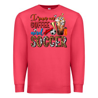 Cardinal I Run On Coffee And Soccer Frappe Premium Sweatshirt - FaDigitalArtStudio