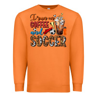 Carrot I Run On Coffee And Soccer Frappe Premium Sweatshirt - FaDigitalArtStudio