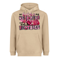 Mushroom in october we wear pink and watch football Heavyweight Hoodie - FaDigitalArtStudio