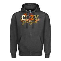 Charcoal Heather cozy season Zipper Hoodie - CowGirlArtShop