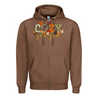 Chestnut cozy season Zipper Hoodie - CowGirlArtShop