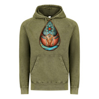 Vintage Olive teardrop tooled leather bullskull earrings Vintage Hoodie - Jasminsmagicworld