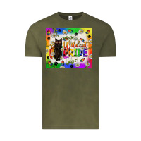 Vintage Olive Western LGBTQ+ With Sunflowers Vintage Tee - BundleAndBundleShop