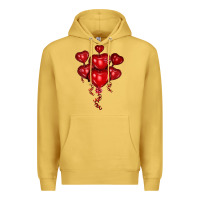 Heart Balloons Olivia Premium Hoodie | Teevron