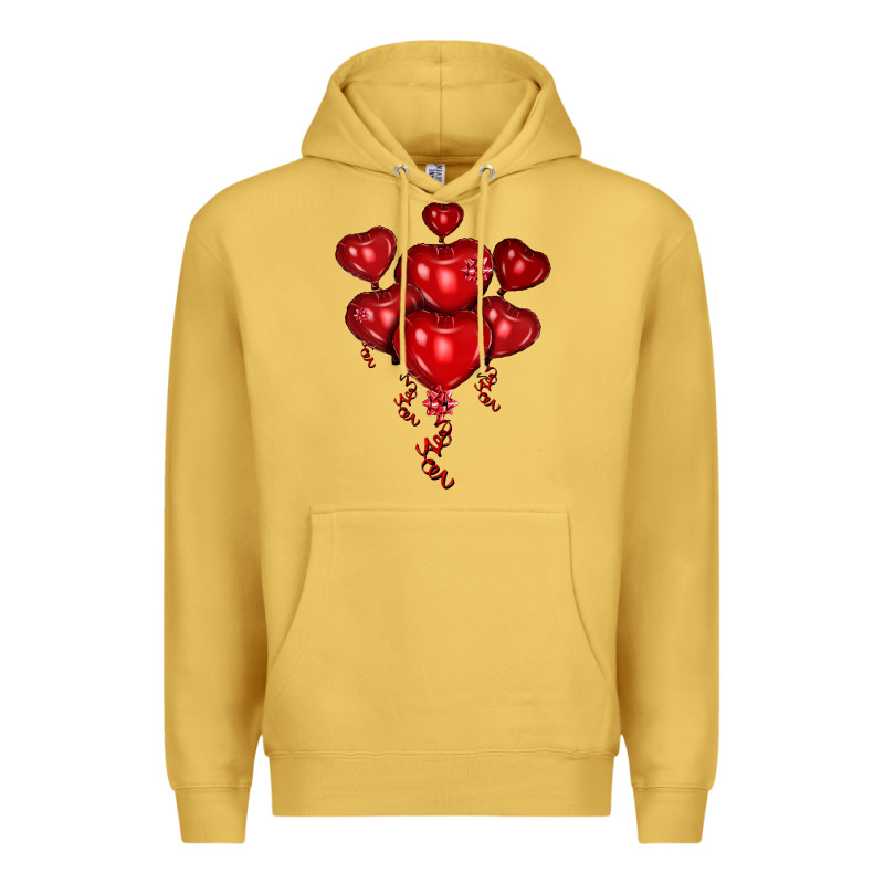 Heart Balloons Olivia Premium Hoodie by OliviaCreatesArt | Teevron