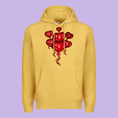 Heart Balloons Olivia Premium Hoodie Designed By Oliviacreatesart