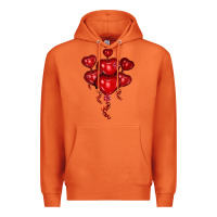 Carrot heart balloons olivia Premium Hoodie - OliviaCreatesArt
