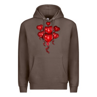 Coffee heart balloons olivia Premium Hoodie - OliviaCreatesArt