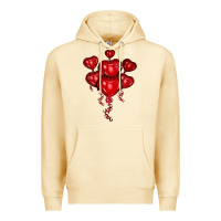 Pina Colada heart balloons olivia Premium Hoodie - OliviaCreatesArt