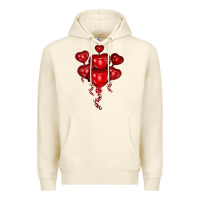 Sandshell heart balloons olivia Premium Hoodie - OliviaCreatesArt