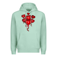 Seafoam heart balloons olivia Premium Hoodie - OliviaCreatesArt