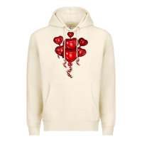 Tofu heart balloons olivia Premium Hoodie - OliviaCreatesArt