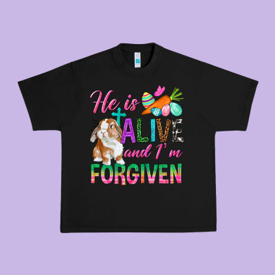 He Is Alive And I'm Forgiven Urban Heavy Tee Designed By Bundleandbundleshop