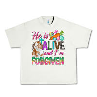Pistachio He Is Alive And I'm Forgiven Urban Heavy Tee - BundleAndBundleShop