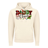 Vintage Artic Daddy Claus Santa Christmas lights and holly Vintage Hoodie - NancyCooperArtShop