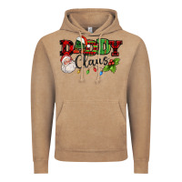 Vintage Coffee Daddy Claus Santa Christmas lights and holly Vintage Hoodie - NancyCooperArtShop