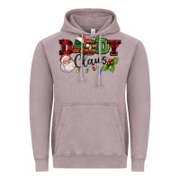 Vintage Zinc Daddy Claus Santa Christmas lights and holly Vintage Hoodie - NancyCooperArtShop