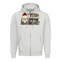 Dove Grey you serious gnomie Zipper Hoodie - CowGirlArtShop