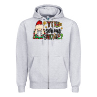 Heather Grey you serious gnomie Zipper Hoodie - CowGirlArtShop