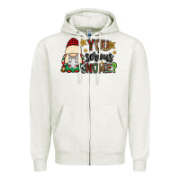 Oatmeal Heather you serious gnomie Zipper Hoodie - CowGirlArtShop