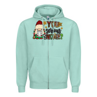 Seafoam you serious gnomie Zipper Hoodie - CowGirlArtShop