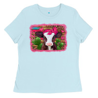 Baby Blue valentines day baby calf Ladies Tee - Jasminsmagicworld