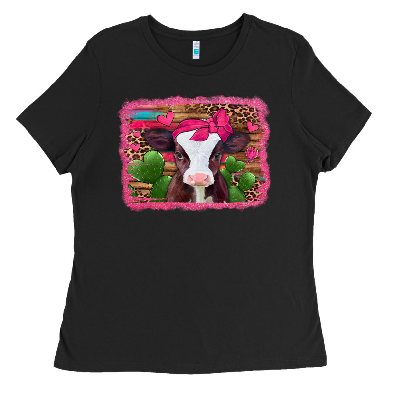 Valentines Day Baby Calf Ladies Tee by Jasminsmagicworld | Teevron