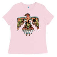Bubblegum Pink desert thunderbird Ladies Tee - BarkalooDesign