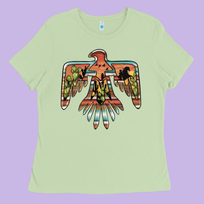 Desert Thunderbird Ladies Tee Designed By Barkaloodesign