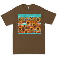 Cacao turquoise leopard distressed serape background tumbler Premium Tee - Jasminsmagicworld
