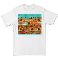 White turquoise leopard distressed serape background tumbler Premium Tee - Jasminsmagicworld