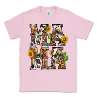 Bubblegum Pink Western Mama With Sunflowers Classic Tee - BundleAndBundleShop