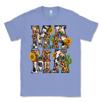 Colony Blue Western Mama With Sunflowers Classic Tee - BundleAndBundleShop