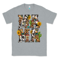 Heather Grey Western Mama With Sunflowers Classic Tee - BundleAndBundleShop