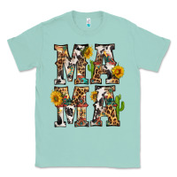 Seafoam Western Mama With Sunflowers Classic Tee - BundleAndBundleShop
