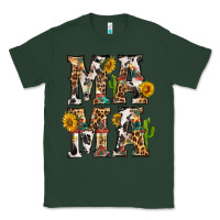 Sports Green Western Mama With Sunflowers Classic Tee - BundleAndBundleShop
