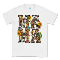 White Western Mama With Sunflowers Classic Tee - BundleAndBundleShop