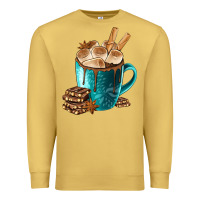 Antique Gold Chocolate And Coffee Premium Sweatshirt - FaDigitalArtStudio