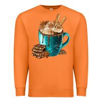Carrot Chocolate And Coffee Premium Sweatshirt - FaDigitalArtStudio
