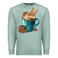 Seafoam Chocolate And Coffee Premium Sweatshirt - FaDigitalArtStudio